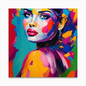 Bust Abstract Oil Painting Canvas Print