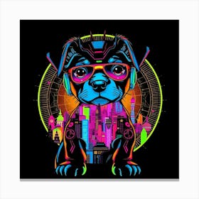 Hip Hop Dog Canvas Print