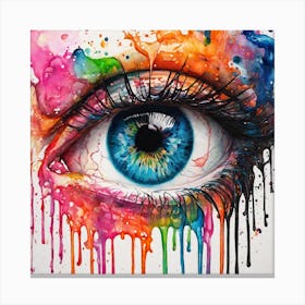 Eye Of The Rainbow Canvas Print