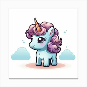 Cute Unicorn 191 Canvas Print