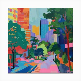 Abstract Park Collection Cheonggyecheon Park Seoul 4 Canvas Print