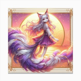 Foxes Canvas Print