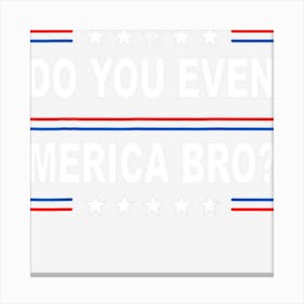 Limited Edition Do You Even Merica Bro Funny 4th Of July Canvas Print