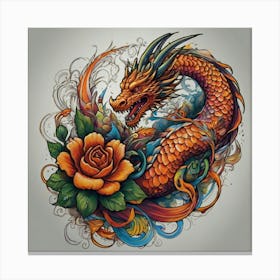 Dragon Tattoo 1 Leinwandbild