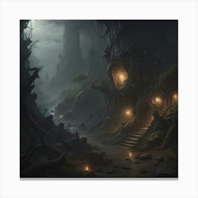 Dark Fantasy Painting Canvas Print