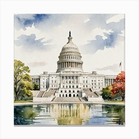 United States Capitol Canvas Print