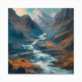 Mountain Stream Canvas Print