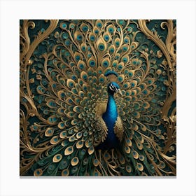 Peacock 22 Canvas Print