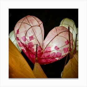 Pink Heart Canvas Print