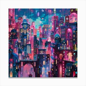 Futuristic City 42 Canvas Print