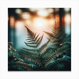 Ferns In The Forest 1 Canvas Print