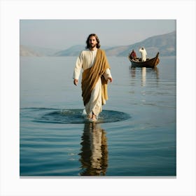 Jesus Walking On Water 3 Canvas Print