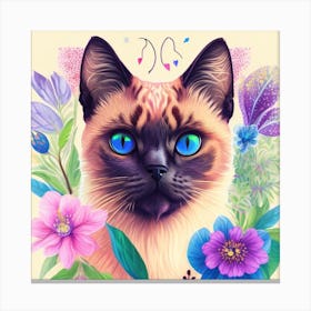 Siamese Cat Canvas Print