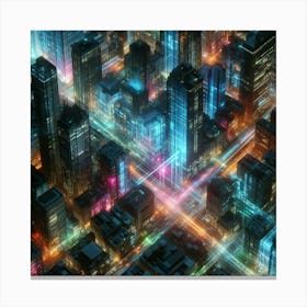 Futuristic Cityscape 2 Canvas Print