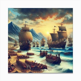 Ancient War Canvas Print