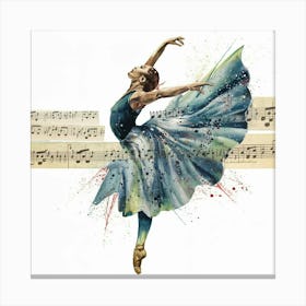 Ballet Dancer 12 Canvas Print