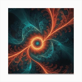 A Mesmerizing Fractal Pattern Canvas Print