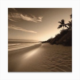 Sunset At The Beach 404 Canvas Print