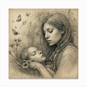 Mother And Child Canvas Print