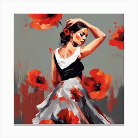 Flamenco Dancer 5 Canvas Print
