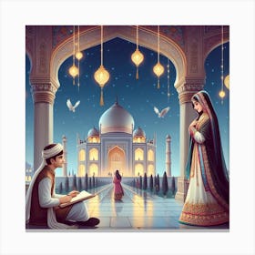 Islamic Wedding 1 Canvas Print