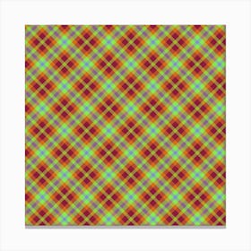 Plaid Fabric 86 Canvas Print