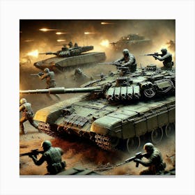 Venusian Armored Division Role Converted Canvas Print