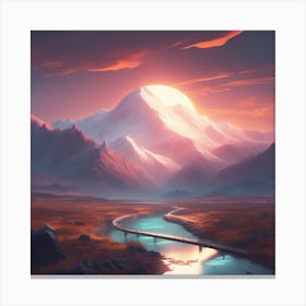 Landscape Painting Canvas Print