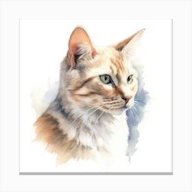 Serengeti Cat Portrait 2 Canvas Print