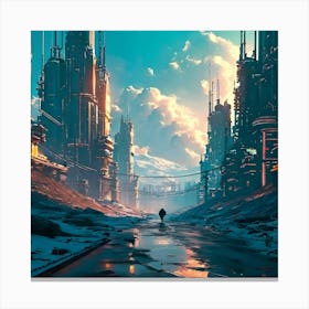 Futuristic City 2 Canvas Print