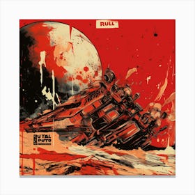 Rumble In Space Canvas Print