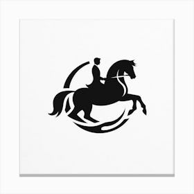 A man riding a horse 8 Canvas Print