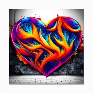 Paint a rainbow abstract painting on a heart shaped canvas – Mont Marte  Global
