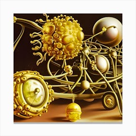 'Golden Clock' Canvas Print