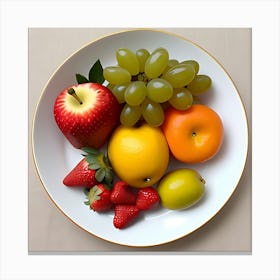 Fruit On A Plate Canvas Print