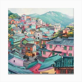 Korean Village 1 Canvas Print