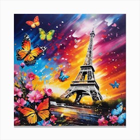 Butterfly Paris 3 Canvas Print