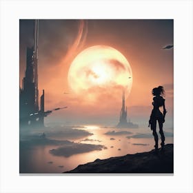 Sci-Fi Painting 1 Canvas Print