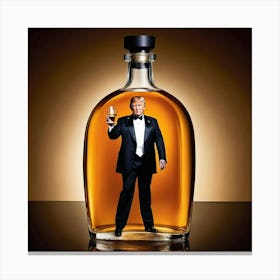 Trump In A Bottle Canvas Print