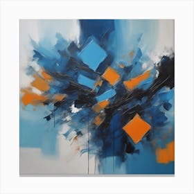 Abstract Painting blue Canvas Print