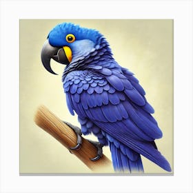 Blue Parrot 2 Canvas Print