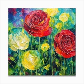 Roses abstract Canvas Print