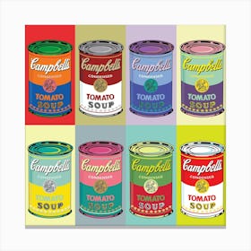 CAMPBELL´S SOUP 8 | POP ART Digital creation | THE BEST OF POP ART, NOW IN DIGITAL VERSIONS! Prints with bright colors, sharp images and high image resolution. Canvas Print