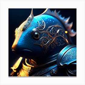 Fish In Armor Canvas Print