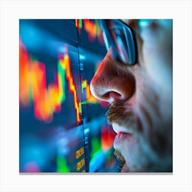 Stock Market Trader Canvas Print