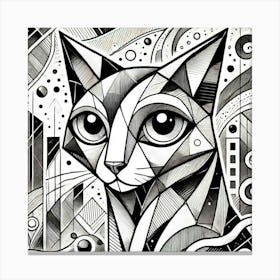 Feral Flicker City Cat Canvas Print