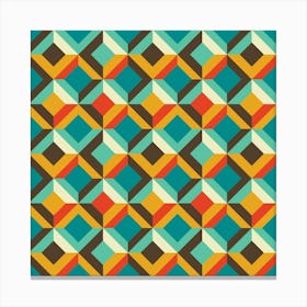 Modern Retro Pattern 03 Canvas Print