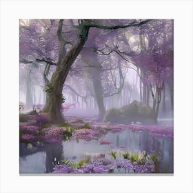 Lavender Landscape Canvas Print
