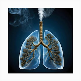 Image Of Lungs Canvas Print