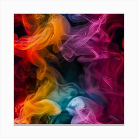 Colorful Smoke Background 2 Canvas Print